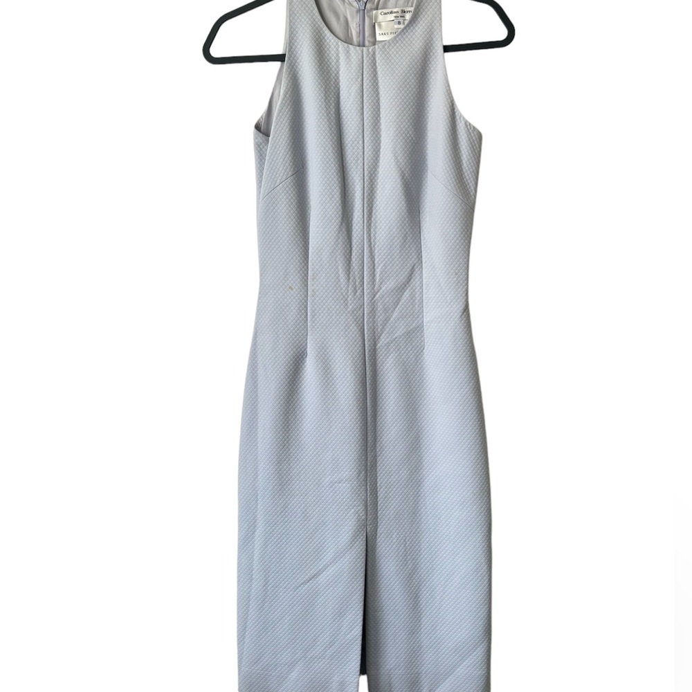 Carolina Herrera Saks 5th Avenue Sheath dress lavender sleeveless size 8